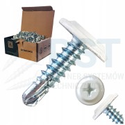 Wkręty podkładkowe 4,2×16 mm – biały łeb PH2
