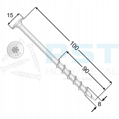 śruba do suporexu torx