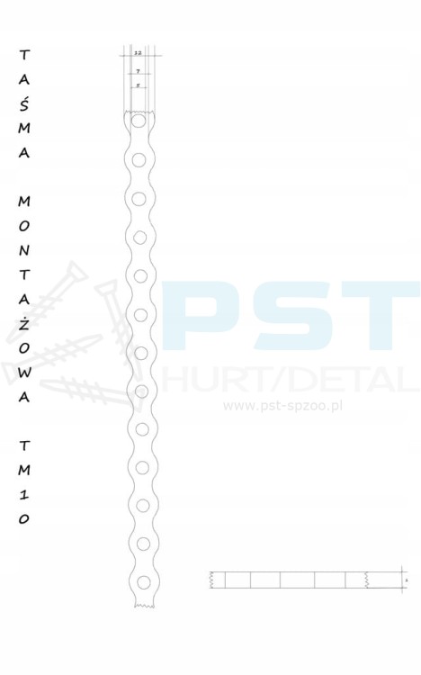 Taśma TM 10 w rolce 25 m – gotowa do każdego projektu.