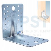 Kątownik ciesielski DOMAX KP2 105x105x90 mm 2,5 mm ocynk – widok frontowy