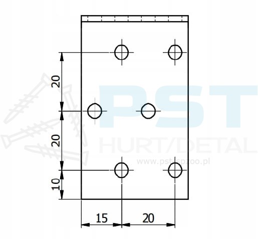 łącznik kątowy 60x60x40