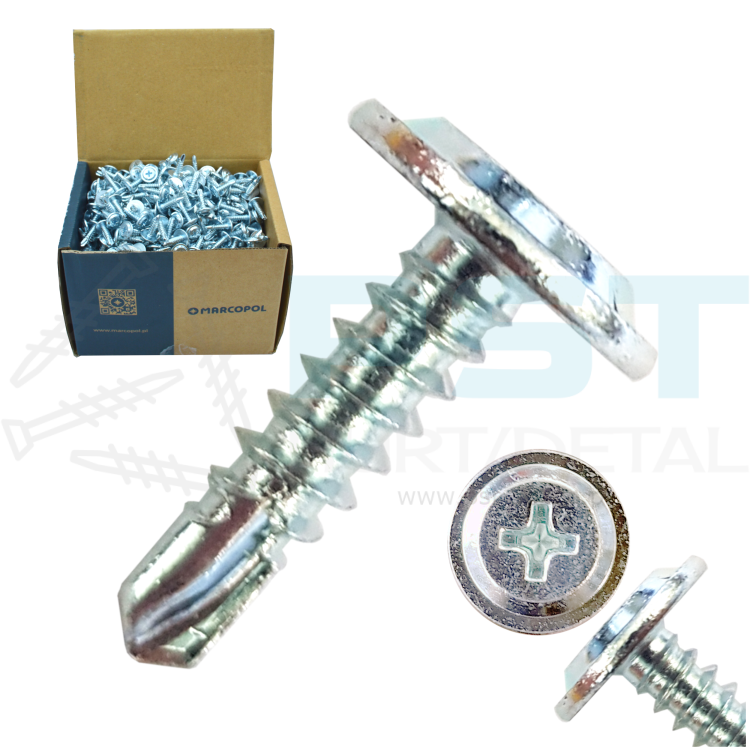 Zestaw 1000 szt. blachowkrętów 4,2×16 mm