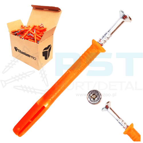 KOŁKI SZYBKIEGO MONTAŻU 6x60 ROZPOROWE DO  BETONU 100szt Marcopol