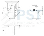 WB49 WIESZAK BELKI 45x97x75x2,0  WSPORNIK ŁĄCZNIK CIESIELSKI  OCYNK ATEST