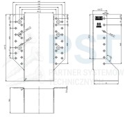 WB62 WIESZAK BELK 90x205x75x2,0 WSPORNIK ŁĄCZNIK CIESIELSKI OCYNK ATEST