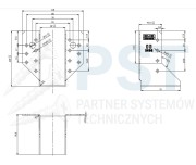 WB53 WIESZAK BELKI 48x106x75x2,0 WSPORNIK ŁĄCZNIK CIESIELSKI KROKWI OCYNK