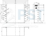 WB38 WIESZAK BELKI 160x170x75x2,0 WSPORNIK ŁĄCZNIK CIESIELSKI KROKWI OCYNK ATEST