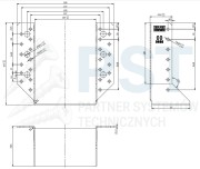 WB35 WIESZAK BELKI 120x160x75x2,0 WSPORNIK ŁĄCZNIK CIESIELSKI KROKWI OCYNK ATEST