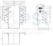 WB24 WIESZAK BELKI 76x152x75x2,0 WSPORNIK ŁĄCZNIK CIESIELSKI KROKWI OCYNK