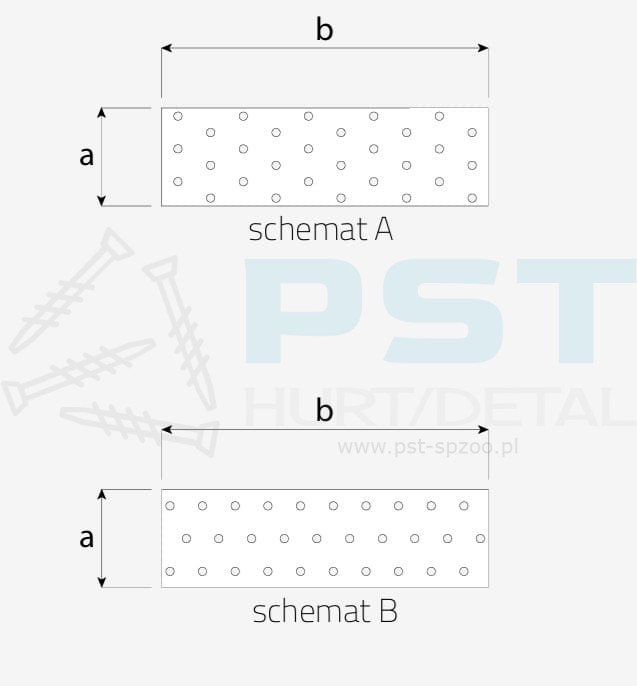PP1 PŁYTKA PERFOROWANA ŁĄCZNIK CIESIELSKI 40x80x2 PŁASKOWNIK DOMAX