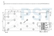 PP1 PŁYTKA PERFOROWANA ŁĄCZNIK CIESIELSKI 40x80x2 PŁASKOWNIK DOMAX