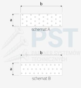 PP2 PŁYTKA PERFOROWANA ŁĄCZNIK CIESIELSKI 40x100x2 PŁASKOWNIK DOMAX