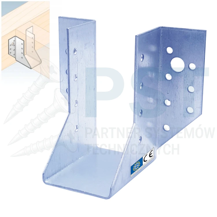 WB14 WIESZAK BELKI WSPORNIK ŁĄCZNIK CIESIELSKI 60x100x75x2,0