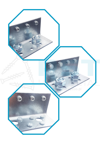 WB50 Wieszak Belki Łącznik Wspornik ciesielski 45x167x75 krokwi ocynk Atest