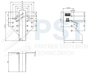 WB1 WIESZAK BELKI 25x118x75x2,0 WSPORNIK ŁĄCZNIK CIESIELSKI KROKWI OCYNK