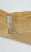 WB1 WIESZAK BELKI 25x118x75x2,0 WSPORNIK ŁĄCZNIK CIESIELSKI KROKWI OCYNK