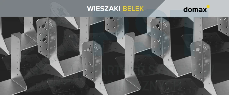 WB1 WIESZAK BELKI 25x118x75x2,0 WSPORNIK ŁĄCZNIK CIESIELSKI KROKWI OCYNK
