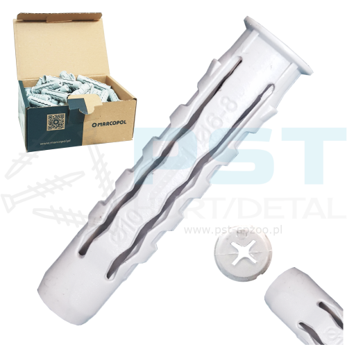 Koszulka kołka rozporowego 10x50 Korpus Kołka rozporowego Kołek rozporowy wszechstronny 50szt