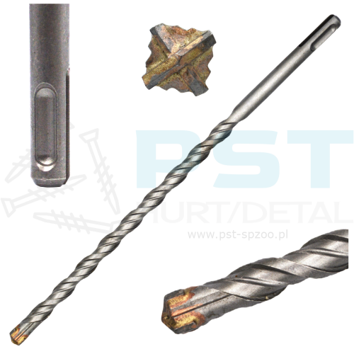 Wiertło do betonu 12x210mm SDS Plus Wiertło widiowe  krzyżowe Verkatto