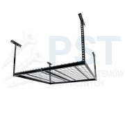 Półka garażowa  1220x1220 czarna Półka sufitowa Kratownica Półka podwieszana
