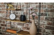 Półka ścienna LOFT 3 poziomy industrialny design, solidna konstrukcja