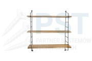 Półka ścienna LOFT 3 600x600x150 FDL1 poziomy industrialny design,