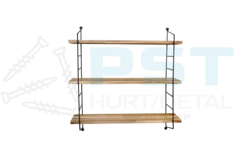 Półka ścienna LOFT 3 600x600x150 FDL1 poziomy industrialny design,