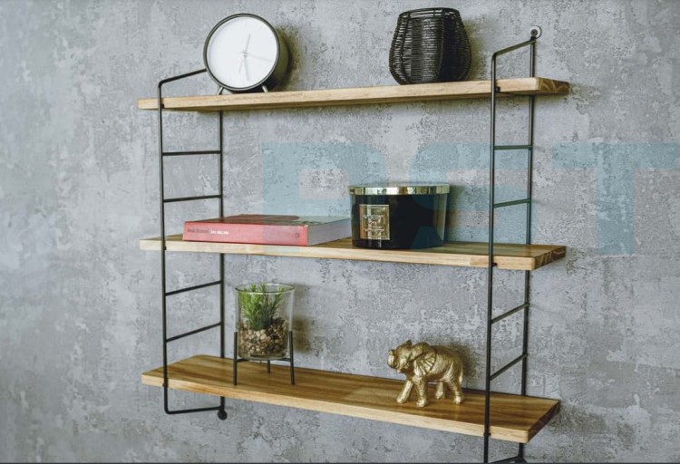 Półka ścienna LOFT 3 600x600x150 FDL1 poziomy industrialny design,