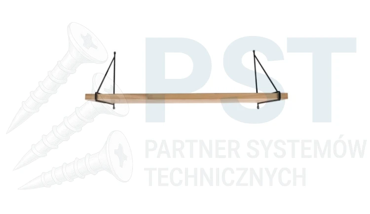 Półka ścienna LOFT 800 x 200 mm FAL półka industrialna