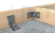 Łącznik ciesielski  LBZ 135 Łącznik do betonu 135x65x86x4,0 kątownik do betonu Mocowanie murłaty