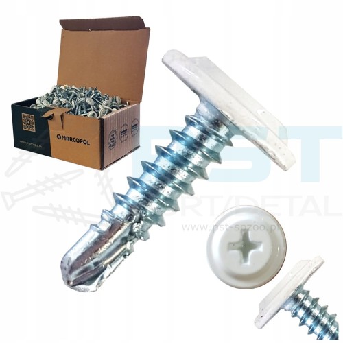 Opakowanie 500 szt blachowkrętów 4,2×19 mm RAL9010