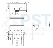 KMR8 Kątownik montażowy 80x80x80x2,0 Kątownik regulowany Ocynk Łącnik ciesielski