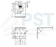 KMR2 Kątownik montażowy 60x80x60x2,0 P Kątownik regulowany Ocynk Łącnik ciesielski
