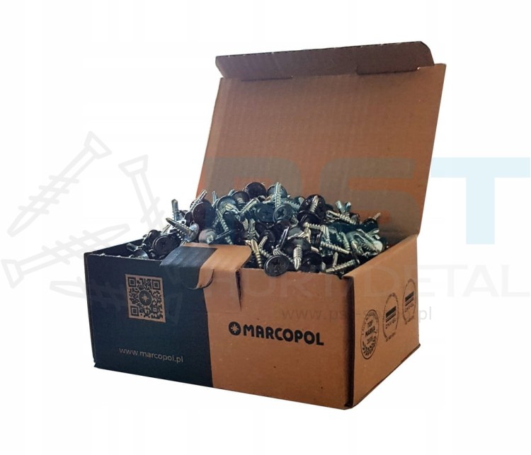 Zestaw 500 szt wkrętów do blachy 4,2×19 mm