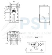 KPS3 KĄTOWNIK MONTAŻOWY ŁĄCZNIK Z PRZETŁOCZENIEM 90x50x55x1,5  DOMAX
