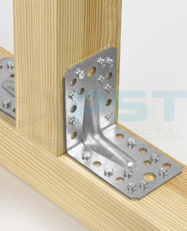 KPS3 KĄTOWNIK MONTAŻOWY ŁĄCZNIK Z PRZETŁOCZENIEM 90x50x55x1,5  DOMAX