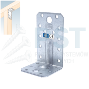 KPS3 KĄTOWNIK MONTAŻOWY ŁĄCZNIK Z PRZETŁOCZENIEM 90x50x55x1,5  DOMAX