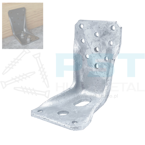 Łącznik ciesielski LBZ 95 95x65x86x4,0 kątownik do betonu Mocowanie murłaty