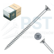 Wkręty do drewna 3,5 x 50 mm Wkręty hartowane białe Marcopol 5 kg