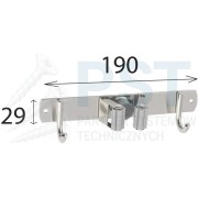 Uchwyt narzędziowy Wieszak naścienny Organizer garażowy 190x29mm Wieszak