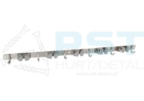 Uchwyt narzędziowy Wieszak naścienny Organizer garażowy 610x29mm Wieszak