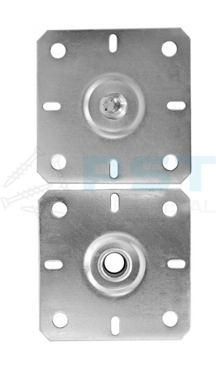 Podstawa słupa 100x130x100-150 Podstaw słupa regulowana Podstawa Srebrna