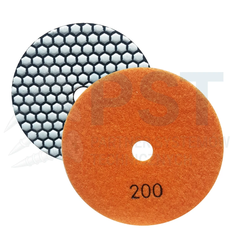 Cuscinetto Abrasivo Diamantato EDW A Umido 125 Mm Grana 100 | Supporto In Velcro, Per Marmo, Granito, Ceramica, Vetro