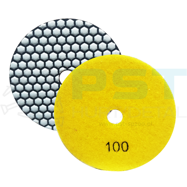 Pad polerski diamentowy 125 mm GR.100mm Verkatto rzep plaster miodu 4000 RPM