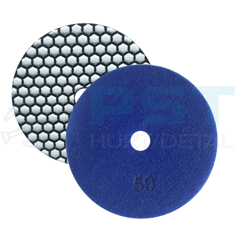 Pad polerski diamentowy 125 mm GR.50mm Verkatto rzep plaster miodu 4000 RPM