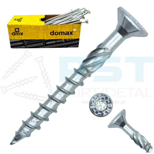 Wkręty do drewna 3,5x30 mm ciesielskie 200 szt z łbem stożkowym ZNG Domax