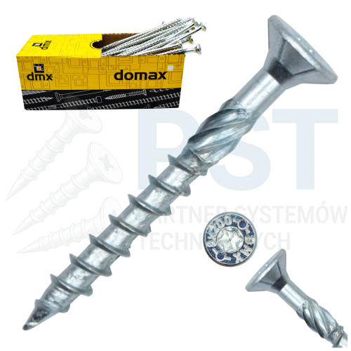 Wkręty do drewna 4,5x45mm ciesielskie 200 szt z łbem stożkowym ZNG Domax