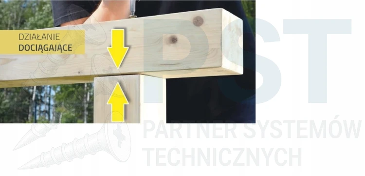 Wkręty do drewna 8X200 mm ciesielskie 50 szt z łbem stożkowym ZNG Domax