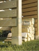 Wkręty Ciesielskie talerzykowe do drewna 8X320 mm  50szt z łbem  ZNG Domax