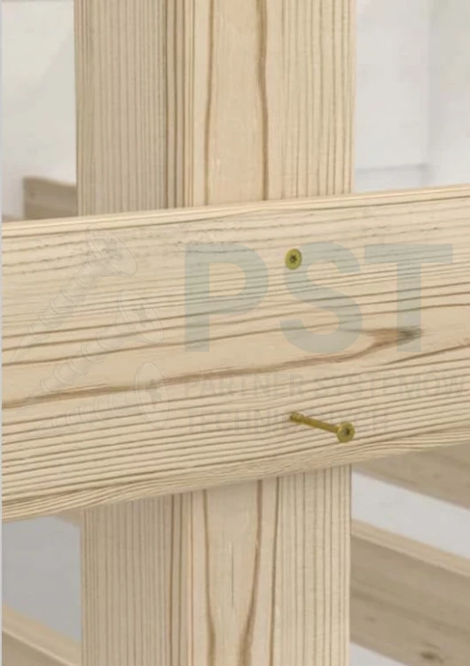 Wkręty Ciesielskie talerzykowe do drewna 8X320 mm  50szt z łbem  ZNG Domax